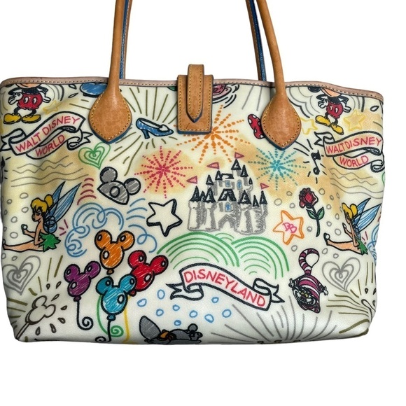 Dooney & Bourke DISNEY PARKS SKETCH 1st Generation Tote Bag Purse Rare - Picture 10 of 15